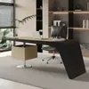 Lámpara de Escritorio Minimalista Italiana Lujo Moderno Estudio Escritorio de Escritorio para Computadora Hogar Banco de Trabajo de Cuero de Silla Escritorio de Oficina