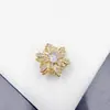 Joia de Floco de Neve Rotativa com Alta Retenção de Cor Acessório DIY de Cristal Contas para Pulseiras
