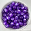 Cuentas Redondas de 8-12 mm Ojo de Gato de Imitación Cuentas de Resina Agujero Recto Pulsera Colgante Cadena de Teléfono Hechos a Mano con Cuentas Sueltas