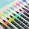 Bolígrafo de Purpurina con Punta Suave Marcador Fluorescente de Punta Única Bolígrafo de Pintura para Comercio Exterior Transfronterizo Bolígrafo de Acuarela con Purpurina Bolígrafo de Gel Fino Redondo