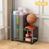 Cesta de Almacenamiento para Esterillas de Yoga, Estante de Almacenamiento para Equipos Deportivos y de Fitness en Casa, Estante de Almacenamiento Doméstico para Rellenar Espacios para Bádminton y Baloncesto