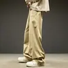 Pantalones rectos para hombre 2026 primavera, otoño, invierno nuevo estilo sueltos deportivos casuales estilo americano workwear de pierna ancha largos para hombre