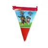 Nueva Colección de Banderines Triangulares con Temas de Dibujos Animados para Decoración de Fiestas de Cumpleaños y Festividades, Accesorios y Pancartas
