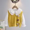 Ropa para Niños Conjunto de Dos Piezas Camisa y Chaleco para Niñas 2026 Primavera y Otoño Nuevo Camisa de Algodón para Niños Blanca Al por Mayor