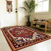 Tapete Persa Vintage Estilo Americano Transfronteiriço para Sala de Estar, Grande Área, Estilo Étnico, Resistente ao Desgaste, Antiderrapante, Capacho para Entrada, Tapete para Piso de Hall de Entrada