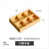 Qianyu Cozinha Japonesa Criativa Caixa de Sushi com Múltiplos Compartimentos Grade de Madeira Caixa de Madeira de Noz Prato Dividido Bandeja de Lanches Bandeja de Lanches Bandeja de Frutas Secas