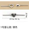 Fivela de Metal Estilo Simples Moderno Botão de Cheongsam Roupa Tang Hanfu Botão DIY Botão Costurado à Mão Botão Decorativo Novo Estilo Chinês Fivela de Fechadura