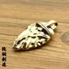 Latão Bronze Antigo Latão Joias de Comércio Exterior Personalizado Pingente de Colar Flecha Indiana Lança Pingente Vintage Antigo