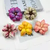 Flor Artificial Textura Eva Cabeza de Magnolia Material para Pasador DIY Accesorio para el Cabello Flor para Salón de Bodas Pared de Flores Adorno de Arreglo Floral