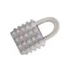 Bolso de Mano Tejido a Mano con Perlas Diseño de Nicho Bolso Cuadrado de Moda Hecho a Mano con Perlas al por Mayor