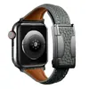 Fivela Magnética Duplo C de Couro com Pulseira para Apple Watch Pulseira para Apple Watch