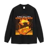 Camiseta vintage lavada desgastada de manga corta con estampado de moda, corte holgado oversize, moda urbana unisex de manga corta