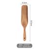 Espátula de Madera de Acacia, Espátula, Espátula para Mezclar Cocinar, Juego de Utensilios de Cocina de Teca, Juego de 5 Piezas, Espátula de Madera, Resistente a Altas Temperaturas, Sartén Antiadherente