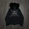 Moletom com Zíper e Gola de Pelo na Cintura Estampado Harajuku Tendência High Street Feminino Y2K Europeu e Americano Transfronteiriço Lulu