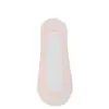 Calcetines Invisibles Tipo Barco de Seda de Hielo para Mujer, Calcetines Finos, Base de Algodón, Absorbentes de Sudor, Transpirables, No Asfixiantes, Calcetines Antideslizantes de Silicona con Tacones