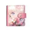 Novo Álbum de Cartas M5 de Folhas Soltas, Beijo de Flores, Planejador com Fivela Magnética de Menina Bonita, Caderno Destacável de Desenho Animado Anime