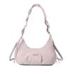 Bolsa Transversal Feminina Coreana Nova com Ombros Plissados e Detalhe na Axila Raposa Colorida Cor Pura de Alto Padrão Nicho