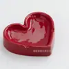 Cenicero Cerámico con Forma de Corazón Estilo Europeo Creativo Transfronterizo para Hogar, Hotel, Mesa de Comedor, Sala de Estar, Adorno Artesanal de Cerámica para Cenicero