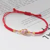 Pulsera trenzada Círculo Qiankun, estilo Nudo Chino, Símbolo de Manzana y Deseo, Fragmentos de Plata, 0 kg Atracciones Turísticas, Fabricante Transfronterizo, Venta al por Mayor de Joyería