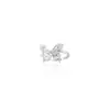Anillo de Perla Mariposa para Mujer Anillo Abierto Suave y Elegante Diseño de Nicho Ins Anillo Plegable Hueco