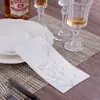 Servilleta de papel bronceada 40*40 personalizada de fábrica se puede imprimir LOGOTIPO servilleta de papel restaurante fiesta servilleta desechable
