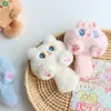Chaveiro Pingente de Pelúcia Boneca Gato Fofo Boneca Casal Estudante Pingente para Mochila Broche de Desenho Animado Joia