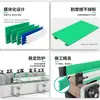 Acessórios para Linha de Transportador com Guarda Lateral Grande 60/100mm Trilho Guia de Alumínio Proteção de Borda Barreira de Borda Trilho Guia de Perfil de Alumínio Verde