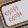 Nuevo EstiloTulipán Rosa de EnsueñoAtmósfera de Primavera, Verano, Otoño e InviernoRuborOjo de GatoUñas Postizas RemoviblesHecho a ManoUñas Portátiles
