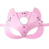 Máscara de ojo de zorro SM, juguetes sexuales para adultos, máscara de cuero para escenario, juego de rol, accesorios alternativos para parejas.