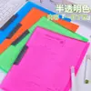 Pasta A4 simples com clipe de alavanca rotativo colorido de PP para organizar documentos, contratos e provas de alunos, adequada para uso transfronteiriço