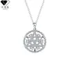 Moda Europea Collar Celta Lujo Ligero de Gama Alta Nicho Colgante Incrustado de Diamantes Cadena de Clavícula Exquisita Versátil para Mujeres para el Trabajo