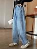 Jeans de Mezclilla para Niñas para Primavera y Otoño 2025 Estilo Nuevo Pantalones Jogger Casuales para Niños Mayores, Pantalones de Otoño para Niños