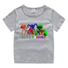 2023 nueva ropa infantil, camiseta de manga corta de verano para niños, camisa de algodón para niños y niñas, camiseta de media manga para bebés, top para niños