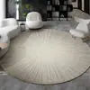 Tapete redondo para sala de estar, escritório, lavável, absorvente de som, de alta qualidade, para closet, sofá, mesa de centro, tapete grande