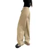 Jeans para Mujer para Otoño, Tallas Grandes, Corte Holgado, Cuerpo en Forma de Pera, Adelgazantes, Jeans Rectos de Caída Suave, Pantalones Caqui de Pierna Ancha