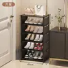 Zapatero estante de almacenamiento multicapa para el hogar simple entrada interior dormitorio espacio de alquiler ahorro de espacio apartamento pequeño zapatero