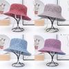 Sombrero de Pescador para Mujer Primavera y Verano Madre de Mediana Edad Abuela Protección Solar Sombrero para el Sol Señora Mayor Ala Ancha Tela para Exteriores Sombrero de Cubo