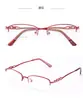 Nuevas Gafas de Negocio para Mujer Montura Media Cepillada Elegantes Versátiles Graduadas Disponibles para Venta al por Mayor y Venta al por Mayor por Lote Mixto