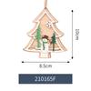Colgante de decoración navideña con forma de campana y copo de nieve para anciano, accesorio decorativo para árbol de Navidad de interior.