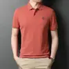 (Se admite la entrega en una sola pieza) Camiseta de manga corta para hombre de verano bordada talla grande polo shirt moderna de negocios Comercio exterior Al por mayor