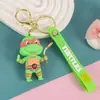Llavero Colgante Tortugas Ninja Muñeco de Dibujos Animados Coche Juguete Creativo Exquisita Decoración para Llavero de Bolso Venta al por Mayor