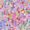Cuentas de Cristal de Hielo de Jade Ojo de Gato Iridiscentes 4mm Cuentas de Arroz Cuentas Redondas Hechas a Mano DIY Accesorios para Joyería de Collares y Pulseras