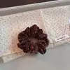 Estilo minimalista coreano otoño temprano nuevo lunares intestino delgado scrunchie versátil temperamento coleta baja moño scrunchie banda de goma