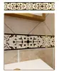 Pegatinas Doradas para Puertas de Vidrio Correderas de Cocina, Tiras Decorativas para Oficina, Pegatinas de Pared, Tiras Anticolisión