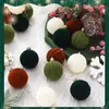 Set de cajas de regalo de Navidad flocadas transfronterizas 6cm 16 piezas Adornos de Navidad para decoración del hogar y del centro comercial Atmósfera navideña