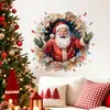 Natal múltiplos estilos quebrando parede Papai Noel adesivo de parede de banheiro parede de fundo decoração de casa adesivo de parede autoadesivo