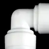 Codo de conexión rápida de tubería PE conexión rápida tubería de agua tipo L bidireccional 4040 para tapón ángulo de 90 grados conector de purificación de agua
