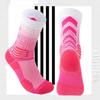Nuevos Calcetines Elite de Cancha de Caña Alta con Degradado, Calcetines de Fútbol Transpirables, Calcetines Deportivos Prácticos Integrales para Competición, Calcetines Profesionales de Baloncesto