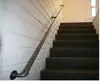 Corrimão de escada moderno minimalista de tubo de ferro para casa, loft interno, montado na parede, corrimão antiderrapante para idosos, adequado para creches