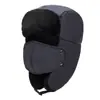 Chapéu Lei Feng Personalizado à Prova de Frio de Inverno Acolchoado com Forro de Lã para Homens e Mulheres Proteção de Orelha para Exterior Chapéu de Algodão Quente Chapéu com Máscara de Inverno